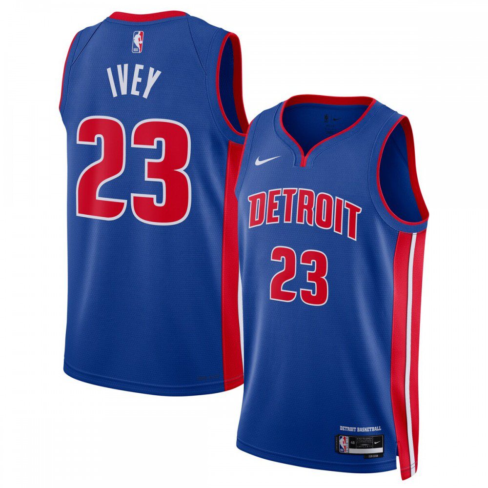 Jaden Ivey Detroit Pistons Unisex 2022 NBA Draft First Round Pick Swingman Jersey - Icon Edition - Blue-Pro Kit Vault | Brand New 26/27 Sports Jerseys